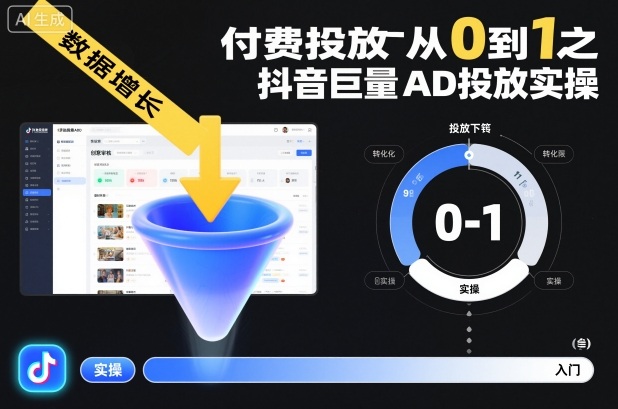 付费投放从0到1之抖音巨量AD投放实操-摇钱树